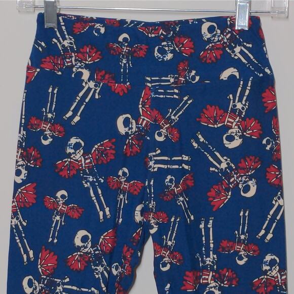 LuLaRoe Leggings in Winged Skeleton Print Halloween – One Size - Picture 3 of 8